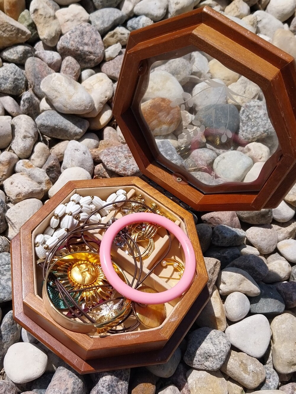 Vintage Monet Gold and Pink Mixed Lot- Bracelets, Earrings, Brooshes, Necklaces